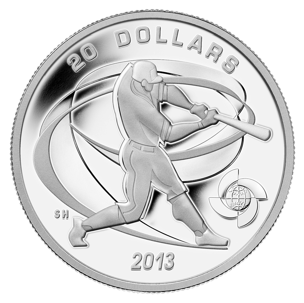 2013 $20 World Baseball Classic Coin: Hitter - TSC.ca