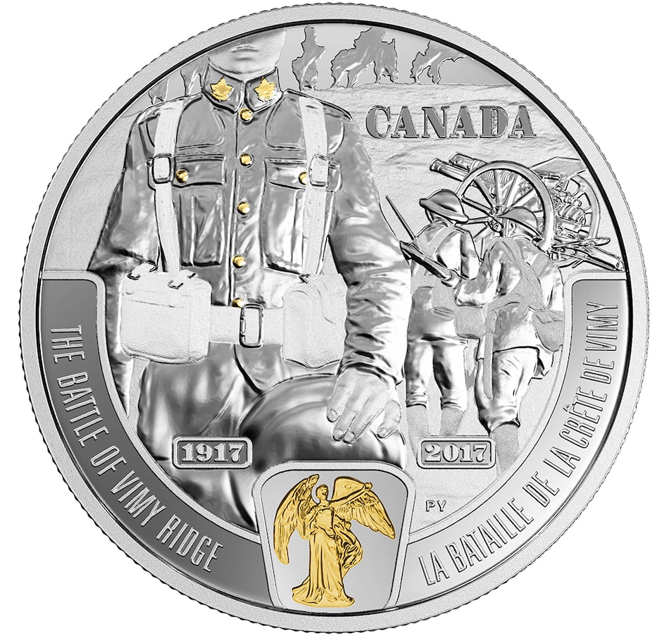 Image 718545.jpg, Product 718-545 / Price $112.95, 2017 $20 Fine Silver Coin: The Battle of Vimy Ridge from Royal Canadian Mint (RCM) on TSC.ca's Coins department