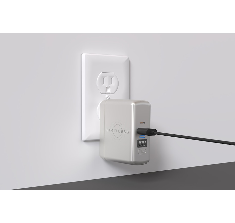 Image 718555_ALTMORE2.jpg, Product 718-555 / Price $99.99, Limitless PowerPro Go 3-in-1 Wall Charger And 10,000 mAh Portable Power Bank with Digital Display from Limitless Innovations on TSC.ca's Electronics department