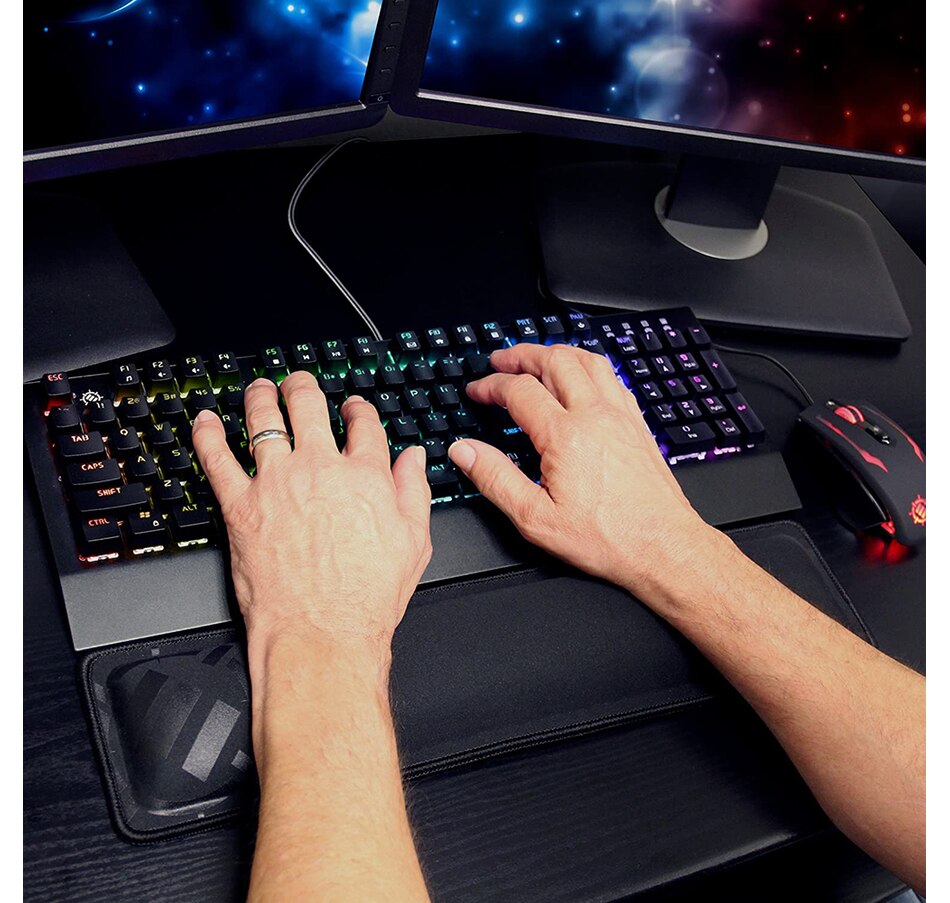 Image 718578_ALTMORE1.jpg, Product 718-578 / Price $30.99, Enhance Gaming Keyboard Wrist Rest Pad (ENPCPMF100BKEW, black) from Enhance on TSC.ca's Electronics department