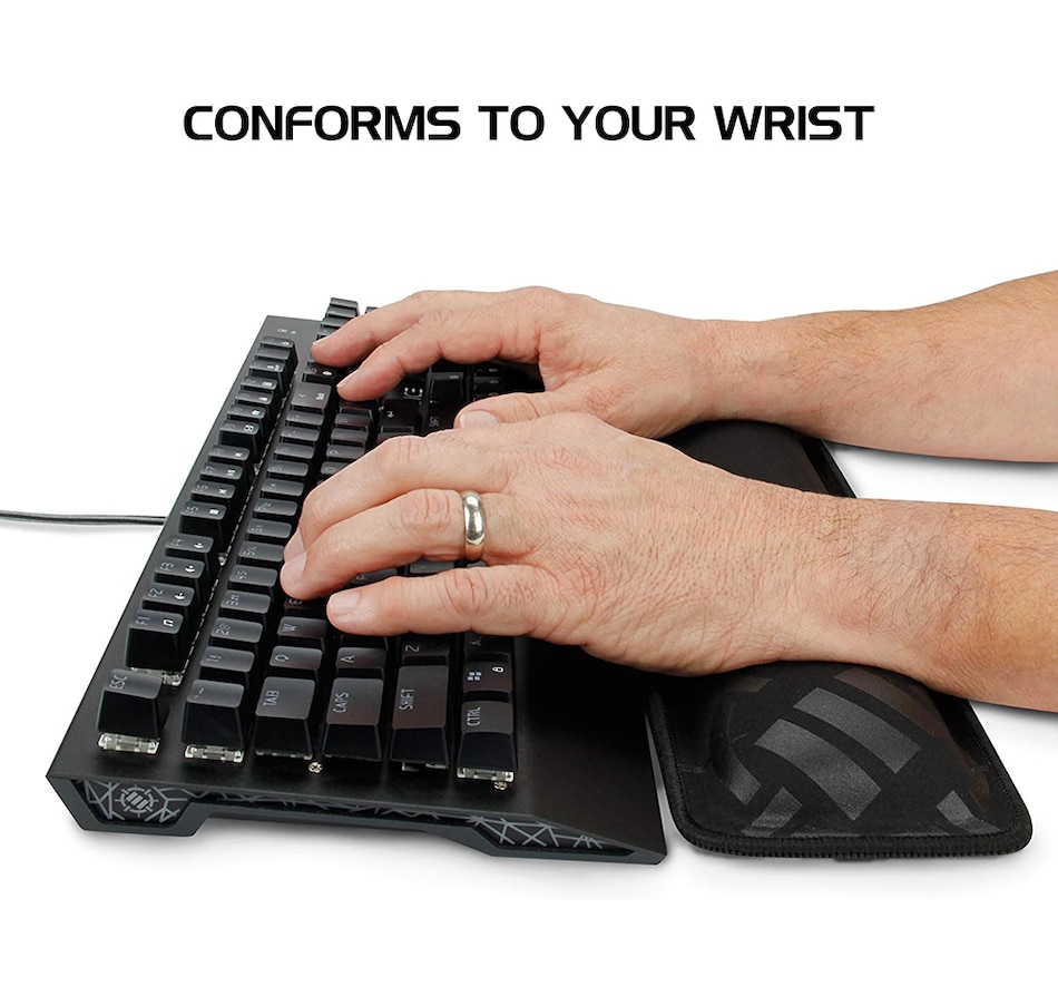 Image 718578_ALTMORE2.jpg, Product 718-578 / Price $30.99, Enhance Gaming Keyboard Wrist Rest Pad (ENPCPMF100BKEW, black) from Enhance on TSC.ca's Electronics department