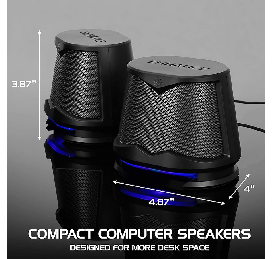 Image 718587_ALTMORE1.jpg, Product 718-587 / Price $39.99, Enhance SB2 Computer Speakers (ENPCSB2100BLEW, blue) from Enhance on TSC.ca's Electronics department