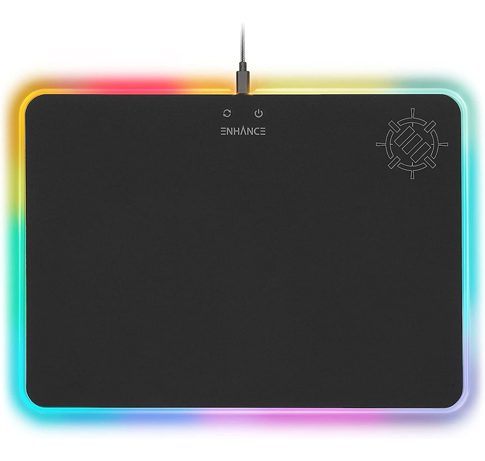 Image 718589.jpg, Product 718-589 / Price $44.99, Enhance Large LED Gaming Mouse Pad with Soft Fabric Surface (ENPCPLF100BKEW, black) from Enhance on TSC.ca's Electronics department