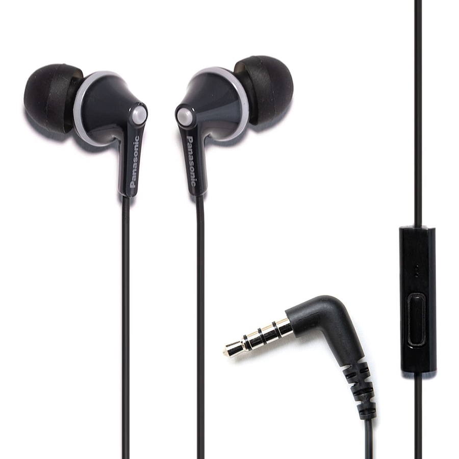 Image 718600.jpg, Product 718-600 / Price $29.99, Panasonic ErgoFit In-Ear Earbud Headphones (RPTCM125K, black) from Panasonic on TSC.ca's Electronics department
