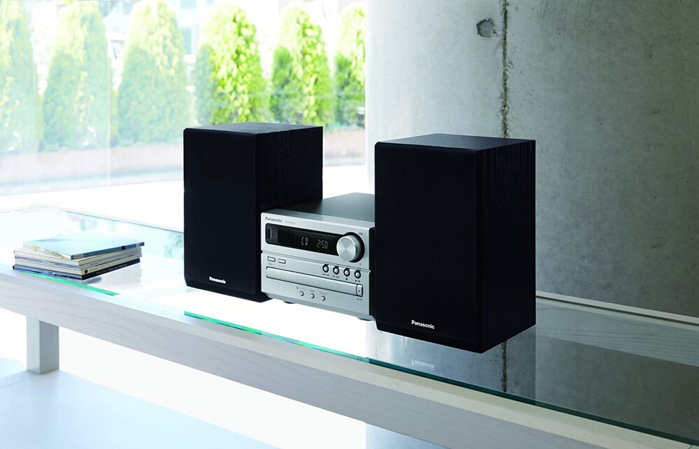 Panasonic CD Stereo System (SC-PM250-S, silver)