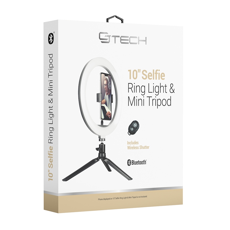 Image 718716_ALTMORE5.jpg, Product 718-716 / Price $29.99, CJ Tech 10" Bluetooth Selfie Ring Light from CJ Tech on TSC.ca's Electronics department