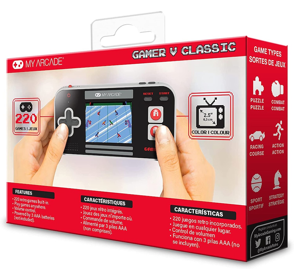 Image 718768_ALTMORE3.jpg, Product 718-768 / Price $44.99, My Arcade Gamer V Classic Gaming System with 220 Games from My Arcade on TSC.ca's Electronics department