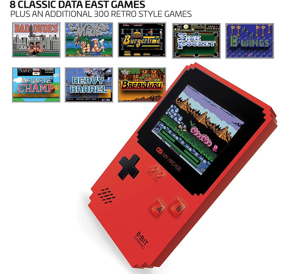Image 718770_ALTMORE1.jpg, Product 718-770 / Price $44.99, My Arcade Pixel Player Gaming System with 300 Games (including 8 Data East titles) from My Arcade on TSC.ca's Electronics department