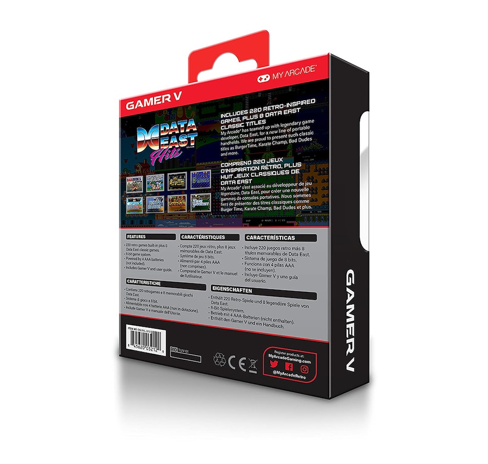 Image 718775_ALTMORE3.jpg, Product 718-775 / Price $44.99, My Arcade Gamer V Portable Gaming System (featuring Data East classics) from My Arcade on TSC.ca's Electronics department