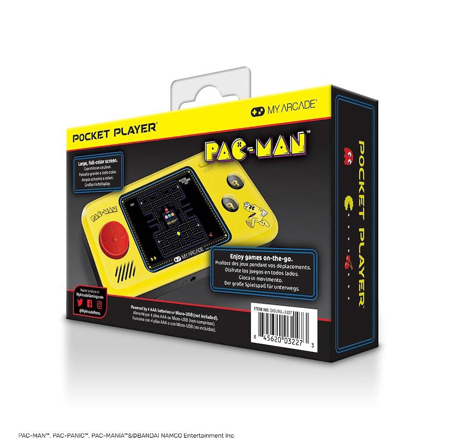 Image 718786_ALTMORE1.jpg, Product 718-786 / Price $54.99, My Arcade Pac-Man Pocket Player from My Arcade on TSC.ca's Electronics department