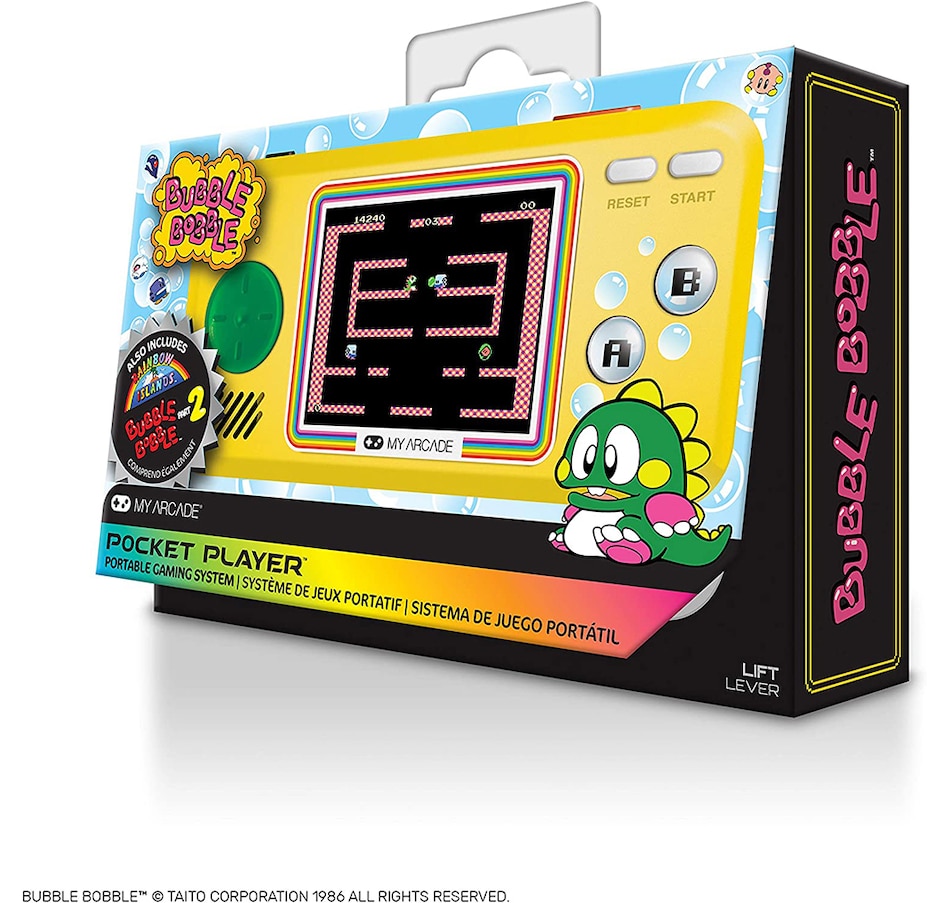 Image 718793_ALTMORE3.jpg, Product 718-793 / Price $54.99, My Arcade Bubble Bobble Pocket Player from My Arcade on TSC.ca's Electronics department