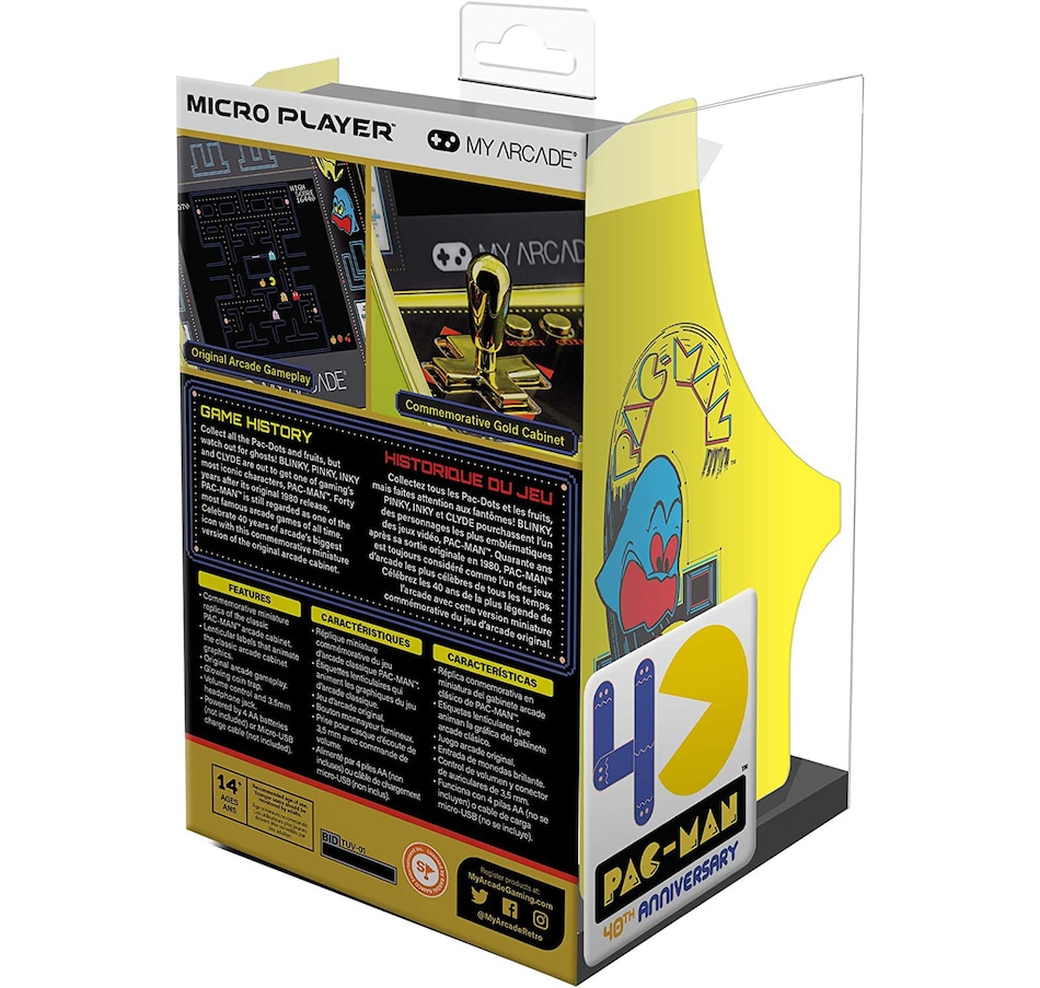 Electronics - Video Games - Retro Gaming - My Arcade Pac-Man 40th  Anniversary Micro Player Commemorative Miniature Arcade Cabinet - Online  Shopping for Canadians