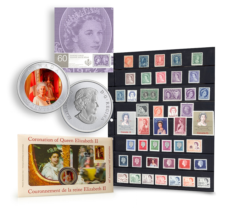 Image 718852.jpg, Product 718-852 / Price $69.95, A Royal Retrospective of Queen Elizabeth II - Coin and Stamp Collection from Canadian Coin & Currency on TSC.ca's Coins department