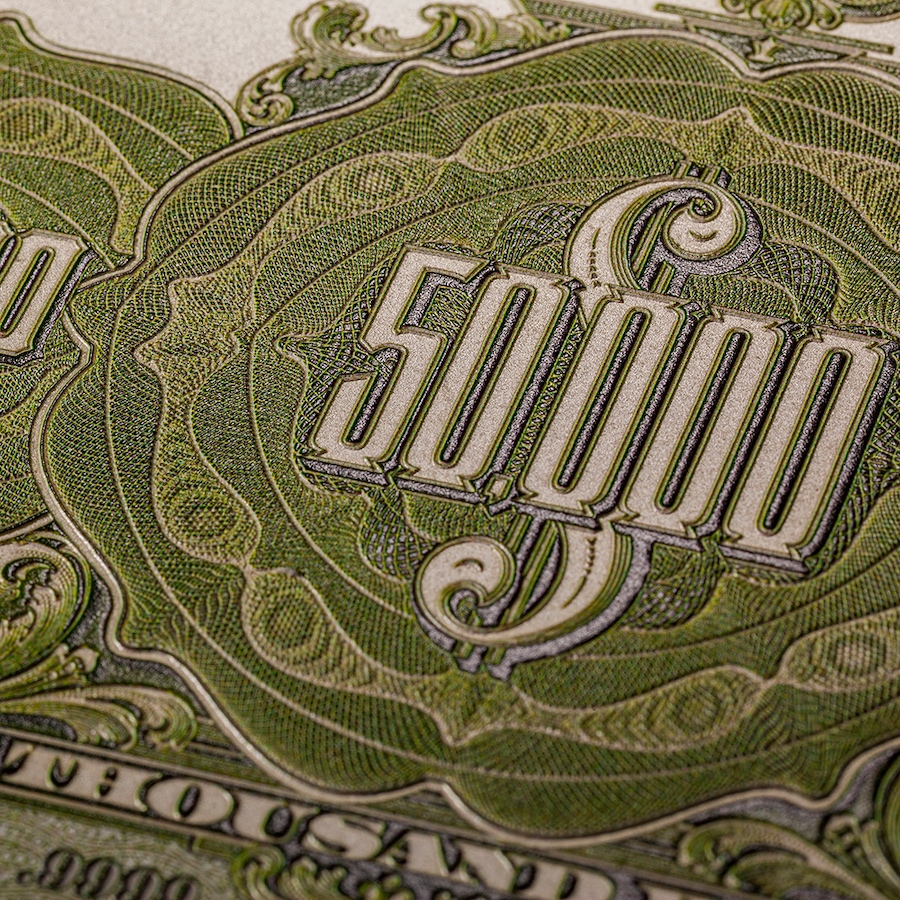Image 718866_ALTMORE5.jpg, Product 718-866 / Price $2,195.00, 1924 $50,000 Bank Legal Limited Edition Collector Replica from Canadian Heritage Mint on TSC.ca's Coins department