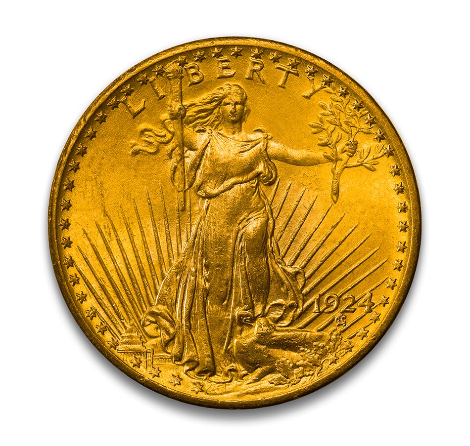 Image 718873_ALTMORE1.jpg, Product 718-873 / Price $3,295.00, 1924 USA $20 Gold Coin, Choice Uncirculated from Canadian Coin & Currency on TSC.ca's Coins department