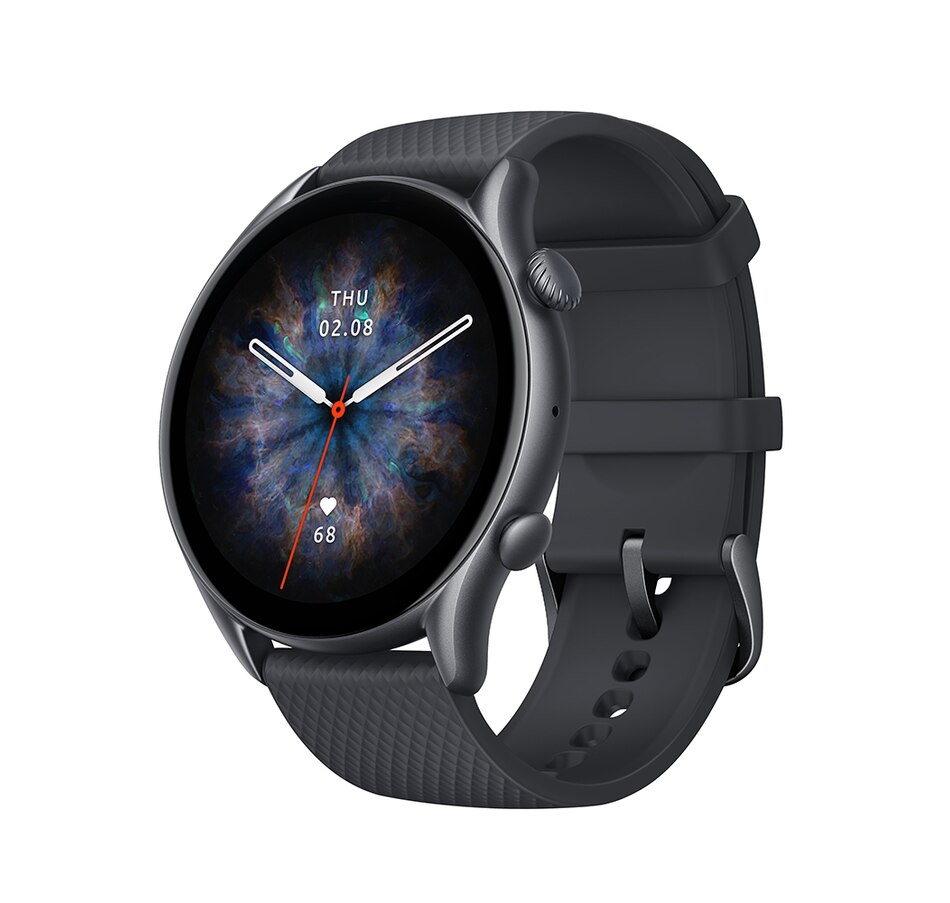 Image 718936_ALTMORE1.jpg, Product 718-936 / Price $279.99, Amazfit GTR 3 Pro Smartwatch (black) from Amazfit on TSC.ca's Electronics department