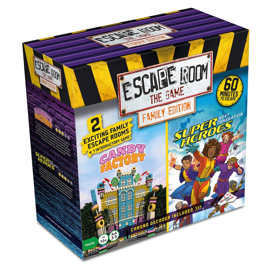 Image 718958.jpg, Product 718-958 / Price $49.99, Identity Games Escape Room Family Edition 3 Candy and Heroes from Identity Games on TSC.ca's Toys & Hobbies department