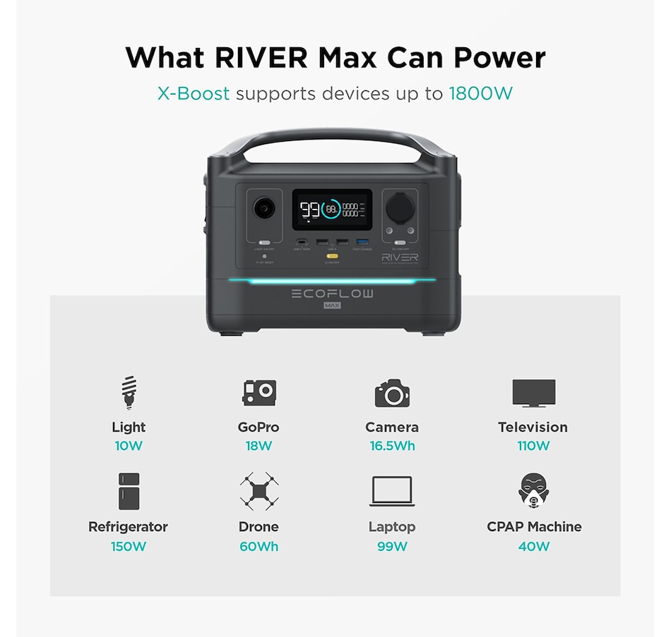 Image 718969_ALTMORE4.jpg, Product 718-969 / Price $799.99, Ecoflow River Max Portable Power Station from Ecoflow on TSC.ca's Electronics department