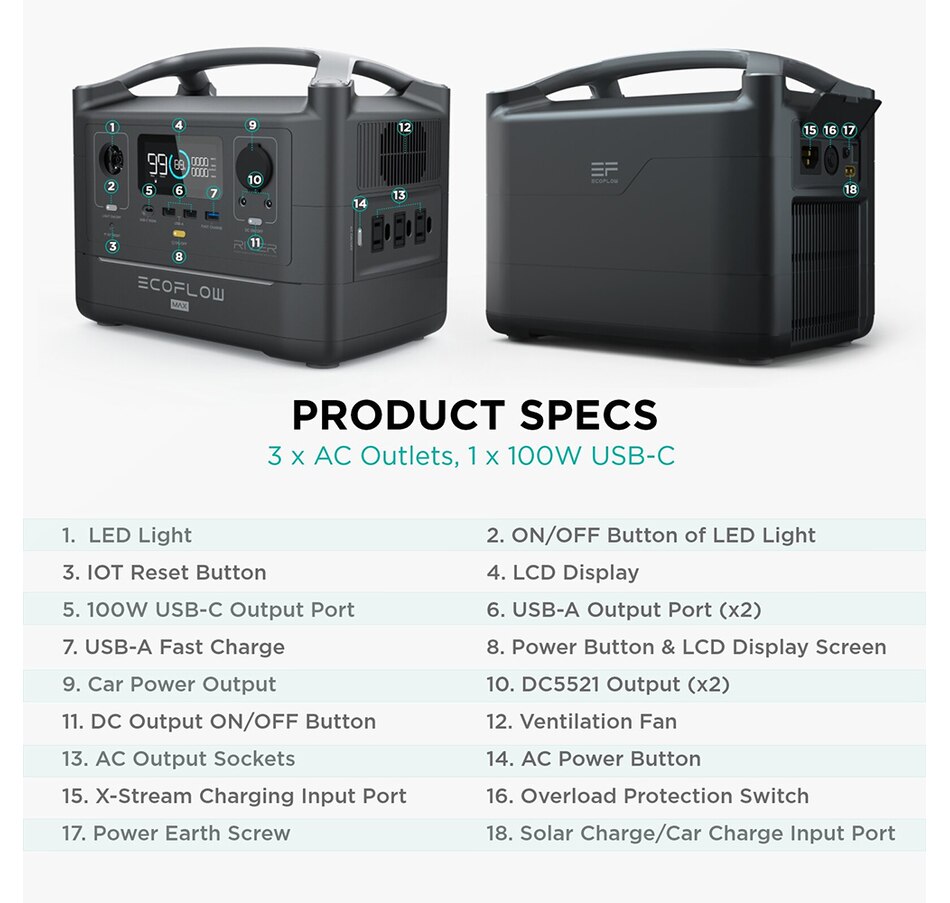 Image 718969_ALTMORE5.jpg, Product 718-969 / Price $799.99, Ecoflow River Max Portable Power Station from Ecoflow on TSC.ca's Electronics department