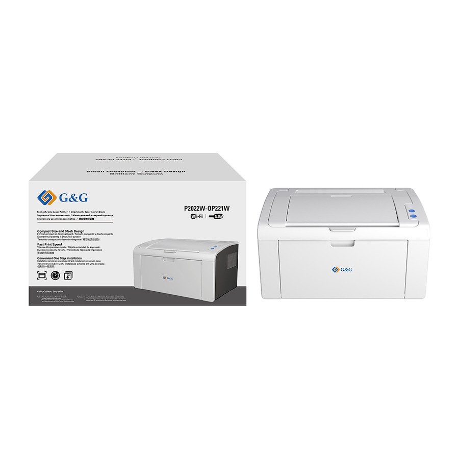 Image 718996_ALTMORE2.jpg, Product 718-996 / Price $159.99, G&G Wireless Mono Laser Printer (P2022W-OP221W) from G&G on TSC.ca's Electronics department