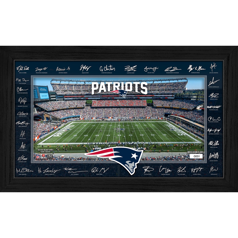 Image 719046.jpg, Product 719-046 / Price $94.99, New England Patriots 2025 NFL Signature Gridiron from Highland Mint on TSC.ca's Sports department