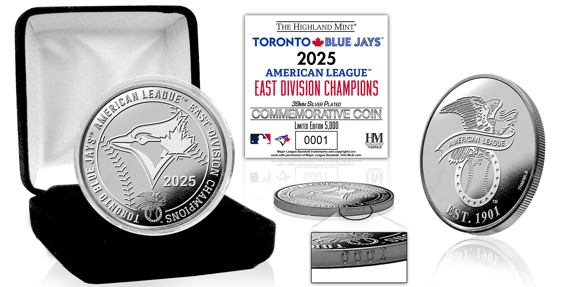 Toronto Blue Jays 2025 AL East Division Champions Silver Coin - TSC.ca