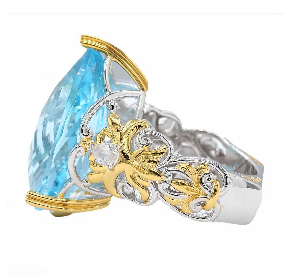 Image 719213_ALTMORE1.jpg, Product 719-213 / Price $299.99, Gems En Vogue Palladium Silver Dark Blue Topaz & White Zircon Ring from Gems En Vogue on TSC.ca's Jewellery department