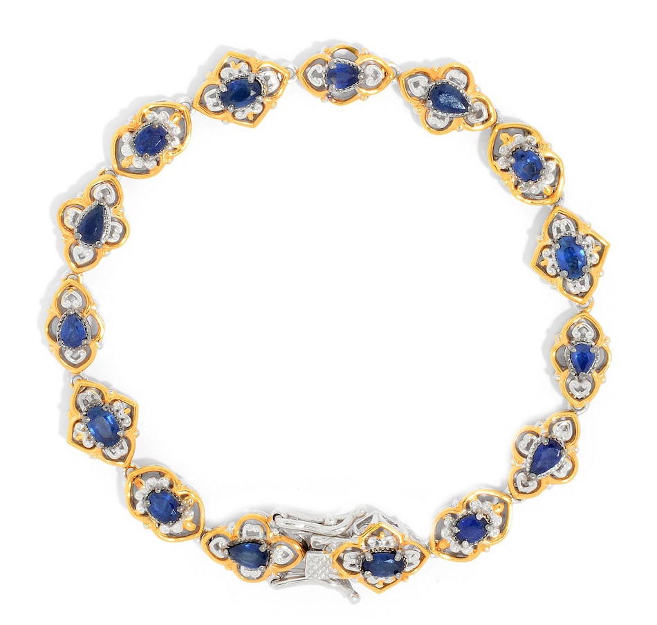 Image 719254.jpg, Product 719-254 / Price $449.99, Gems En Vogue Palladium Silver Royal Blue Sapphire Tennis Bracelet from Gems En Vogue on TSC.ca's Jewellery department