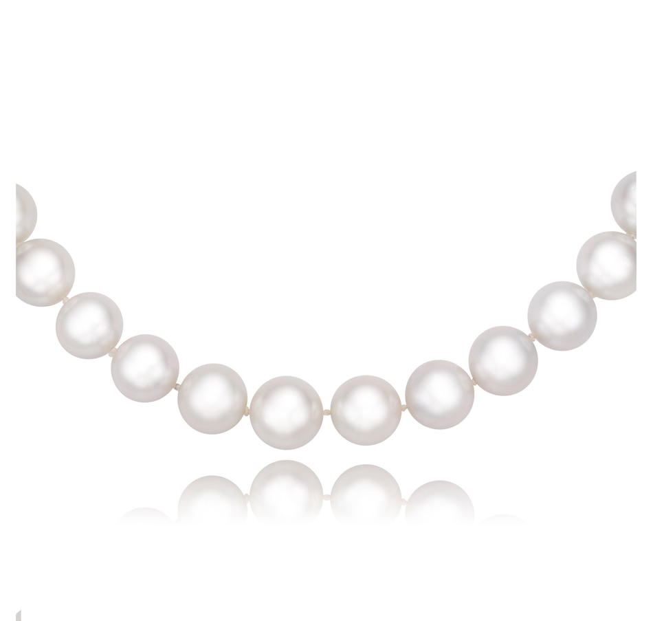 18 South Sea Pearl Strand with 18K White Gold Diamond-Set Ball Clasp