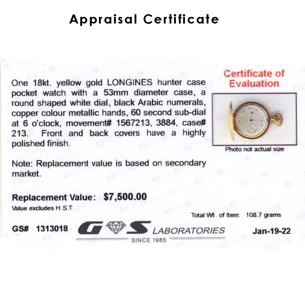 Pocket watch appraisal hot sale near me