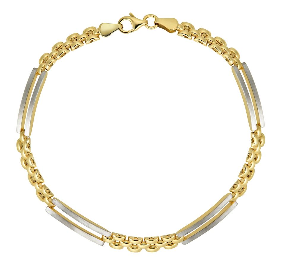 Image 719394.jpg, Product 719-394 / Price $599.99, Jewel of a Deal 10K Two Tone Gold Pantera Station Bracelet  on TSC.ca's Jewellery department
