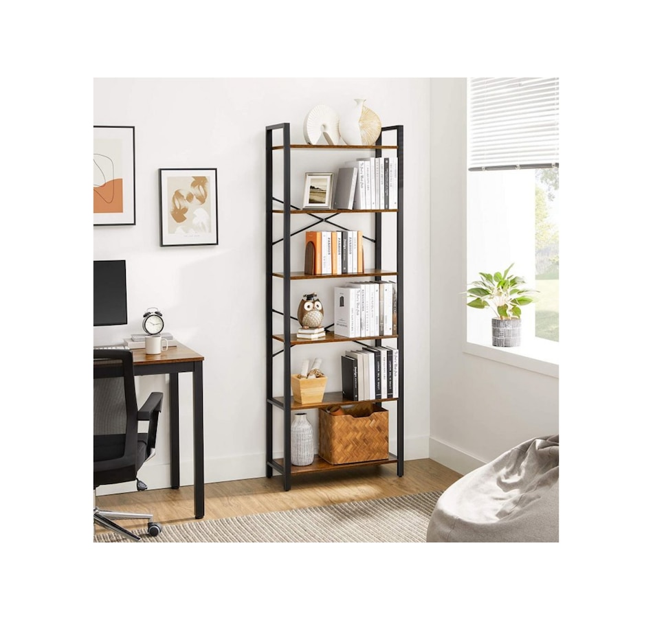 Image 719714.jpg, Product 719-714 / Price $129.99, Boutique Home 6-Tier Bookcase Storage Shelf (steel frame) from Boutique Home on TSC.ca's Home & Garden department