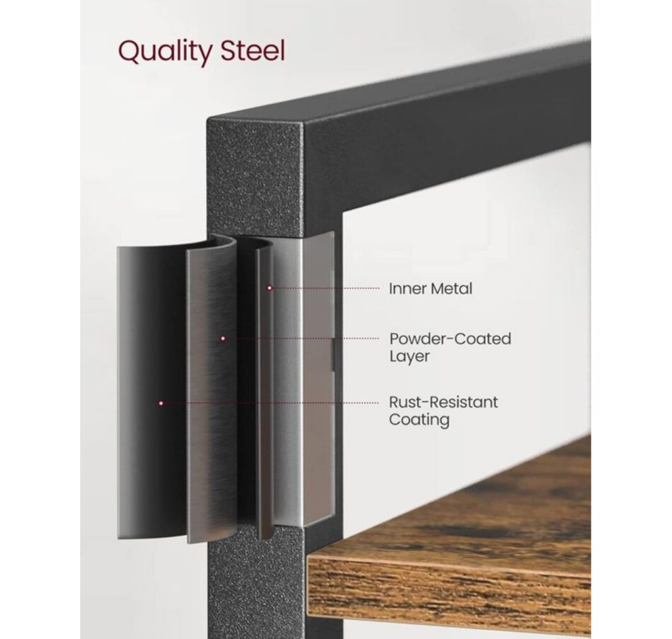 Image 719716_ALTMORE3.jpg, Product 719-716 / Price $94.99, Boutique Home Six-Tier Tall Narrow Bookshelf Bookcase with Steel Frame and Rustic Industrial Look from Boutique Home on TSC.ca's Home & Garden department