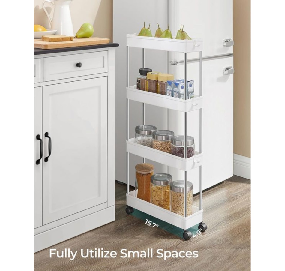 Image 719724_ALTMORE1.jpg, Product 719-724 / Price $34.99, Boutique Home 4-Tier Plastic Storage Trolley on Wheels for Small Spaces from Boutique Home on TSC.ca's Kitchen department