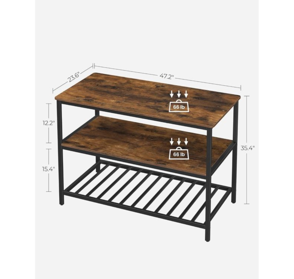 Image 719731_ALTMORE2.jpg, Product 719-731 / Price $159.99, Boutique Home Baker Rack Kitchen Island with Large Countertop, Stable Steel Structure and Rustic Design from Boutique Home on TSC.ca's Home & Garden department