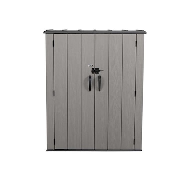 Lifetime 53-Cubic-Foot Vertical Storage Shed with Rough-Cut Finish