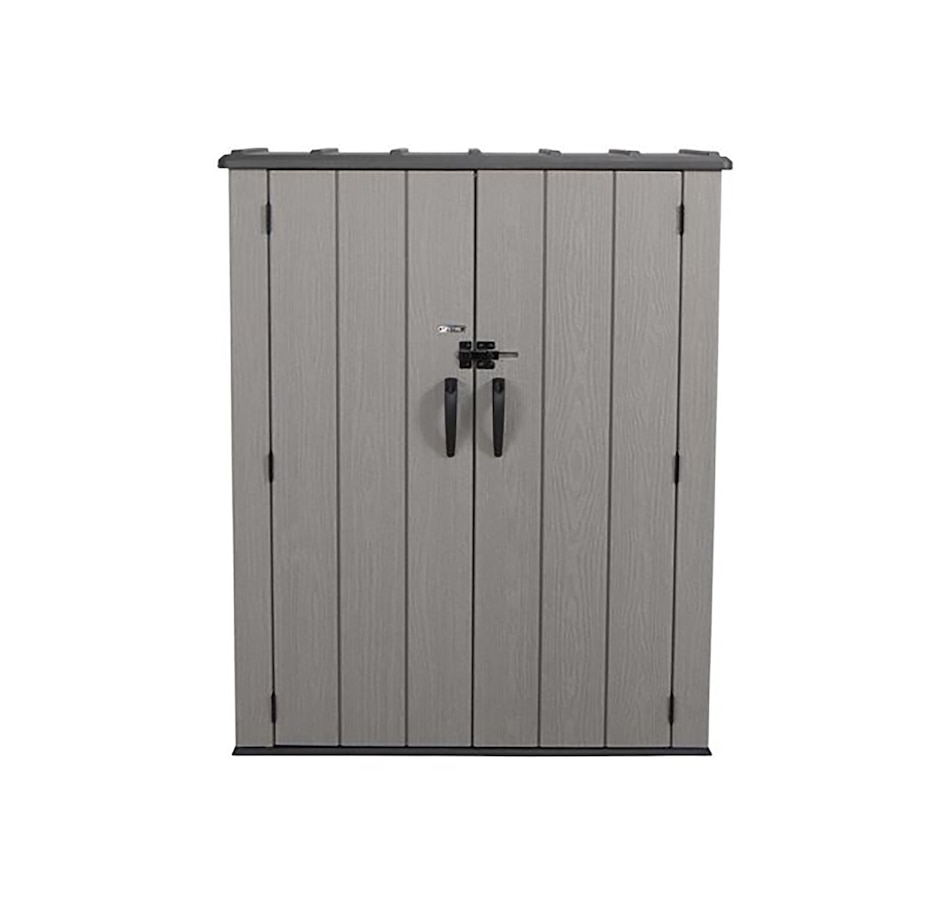 Image 719748.jpg, Product 719-748 / Price $579.99, Lifetime 53-Cubic-Foot Vertical Storage Shed with Rough-Cut Finish from Lifetime on TSC.ca's Home & Garden department