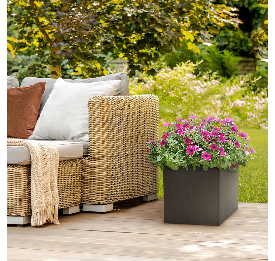 Image 719756_ALTMORE5.jpg, Product 719-756 / Price $54.99, Tierra Verde 14" x 14" Citadel Square Planter from Tierra Verde on TSC.ca's Home & Garden department