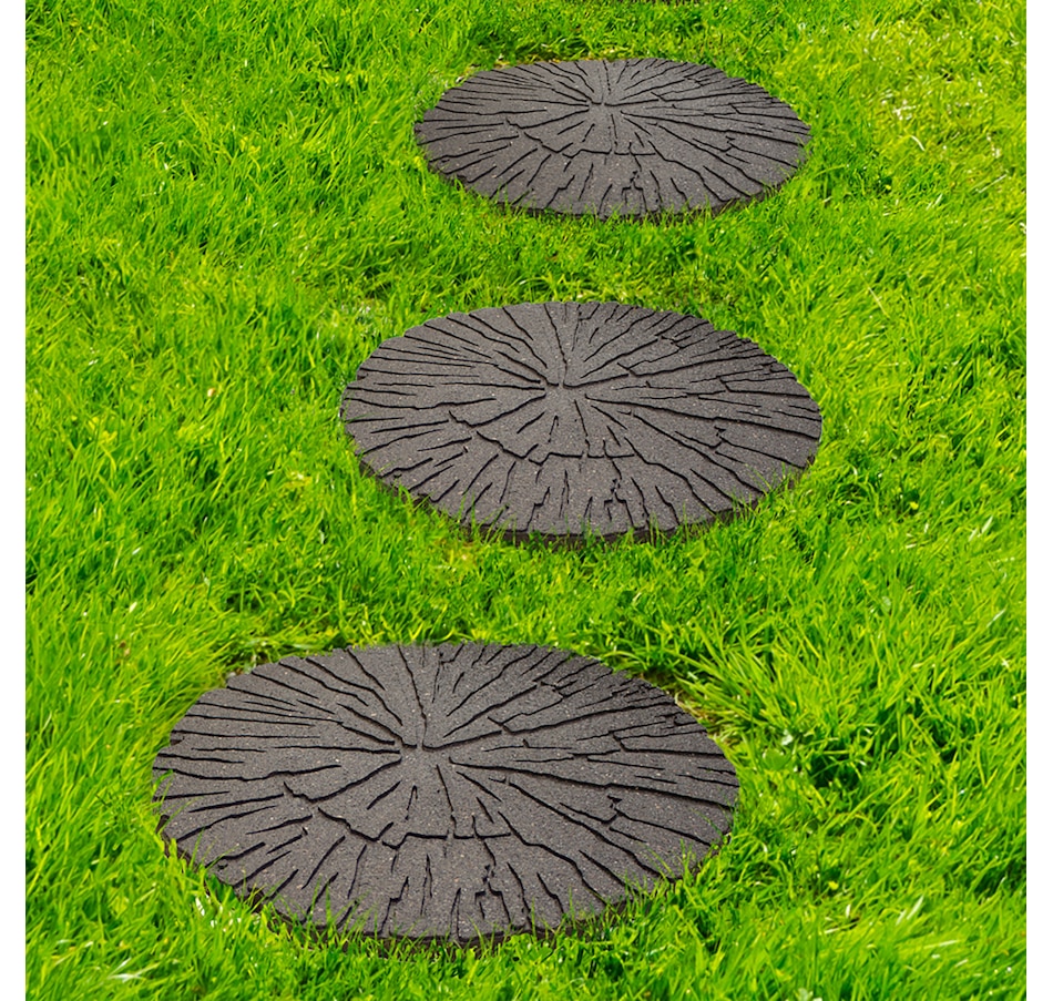 Image 719762_ALTMORE1.jpg, Product 719-762 / Price $54.99, Garden Central 18" x 18" Cracked Log Round Stepping Stones (4-pack) from Garden Central on TSC.ca's Home & Garden department