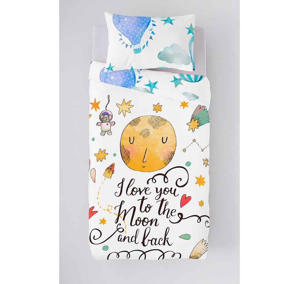 Image 719777_WHT.jpg, Product 719-777 / Price $179.99, Gouchee Home Moon/Balloon Duvet Cover Set from Gouchee Home on TSC.ca's Home & Garden department