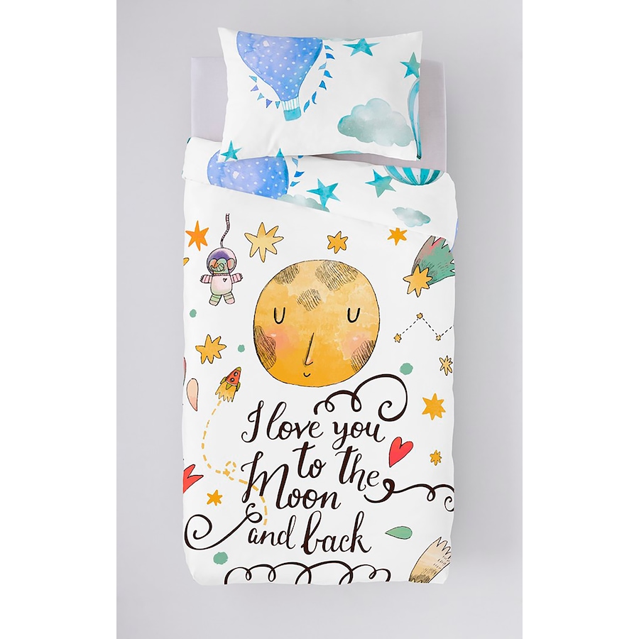 Image 719777_WHT.jpg, Product 719-777 / Price $179.99, Gouchee Home Moon/Balloon Duvet Cover Set from Gouchee Home on TSC.ca's Home & Garden department