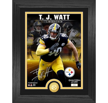 Highland Mint Pittsburgh Steelers T.j. Watt Sack Record Coin Photo Mint - Each