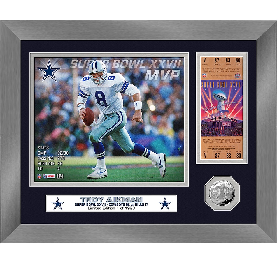 Sports - Sports Memorabilia - Prints & Frames - Tory Aikman Super Bowl 