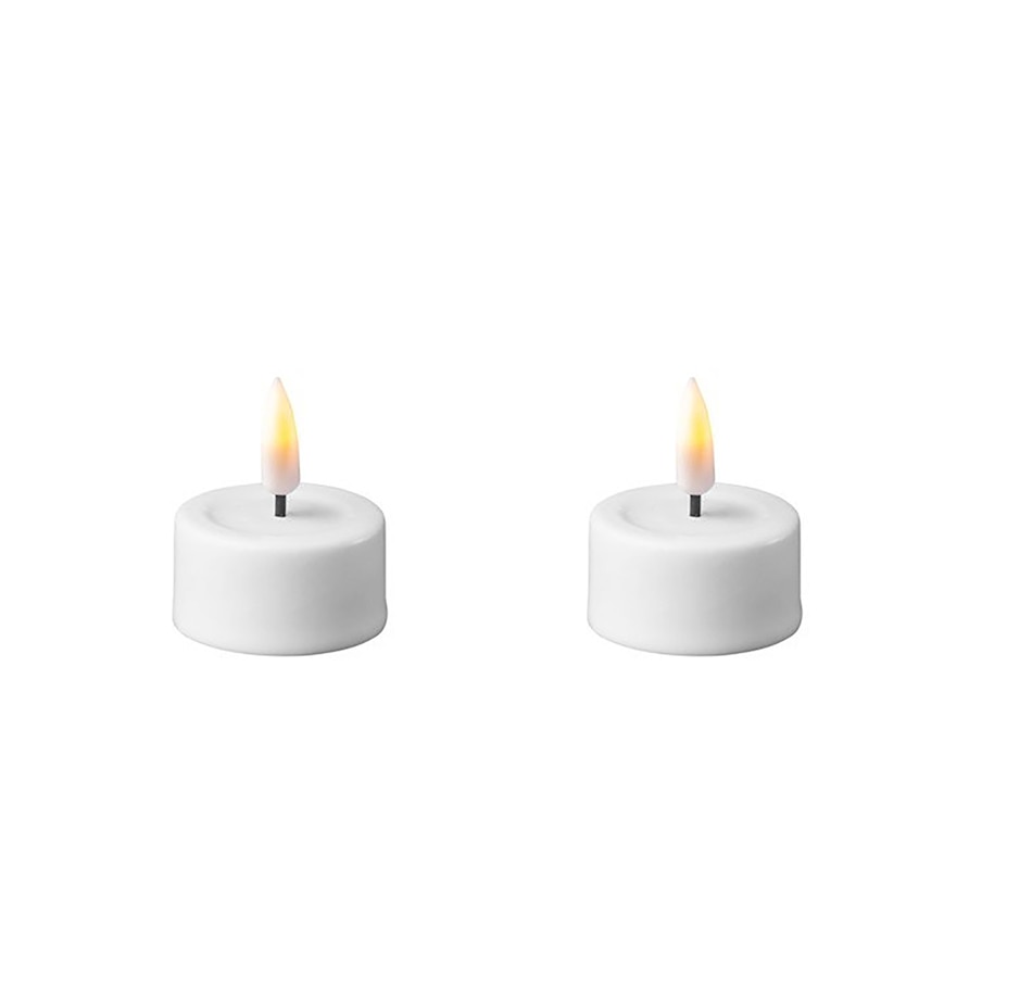 Image 721032_WHT.jpg, Product 721-032 / Price $22.00 - $31.00, Deluxe Home Art Wax LED Tealight Candle (2-pack) from Deluxe Home Art on TSC.ca's Home & Garden department