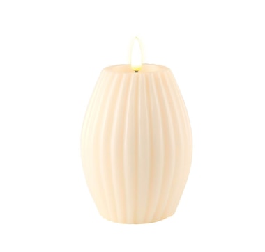  Deluxe Home Art Wax LED Striped Candle