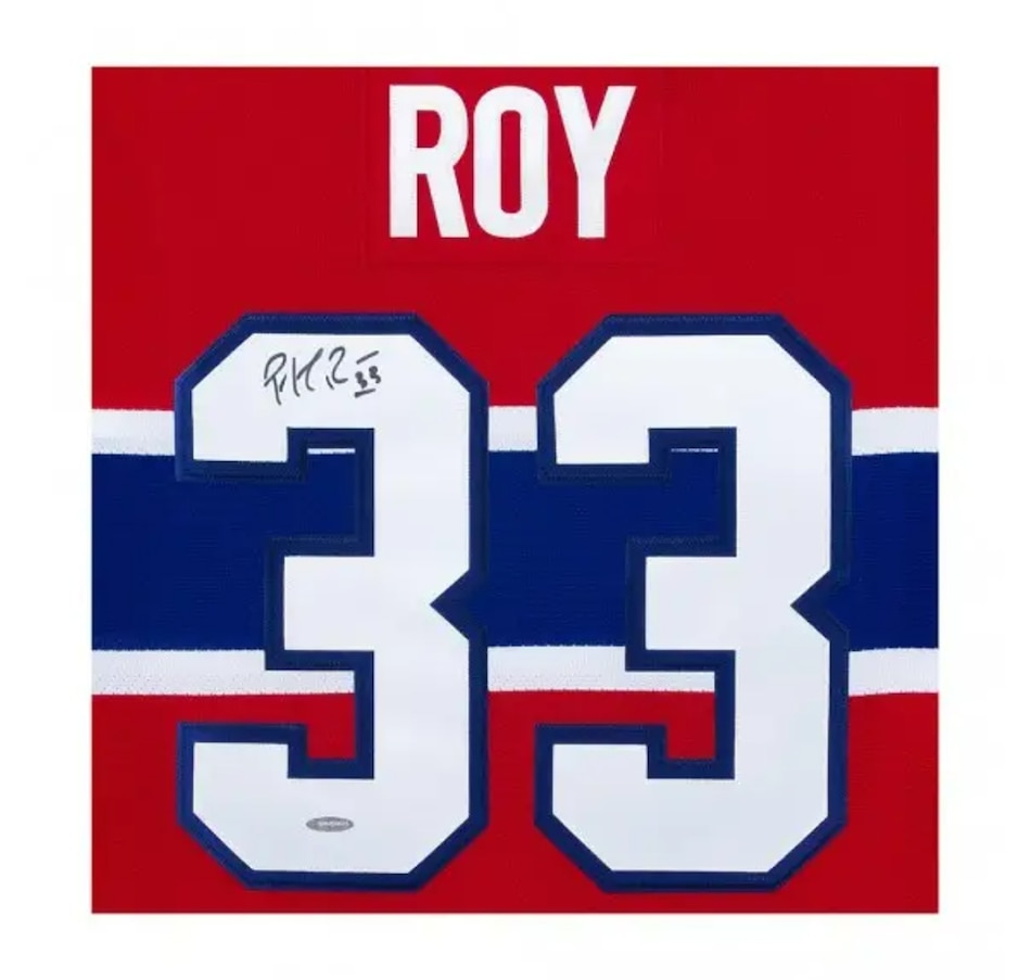 Patrick Roy Montreal Canadiens Autographed Mitchell & Ness White