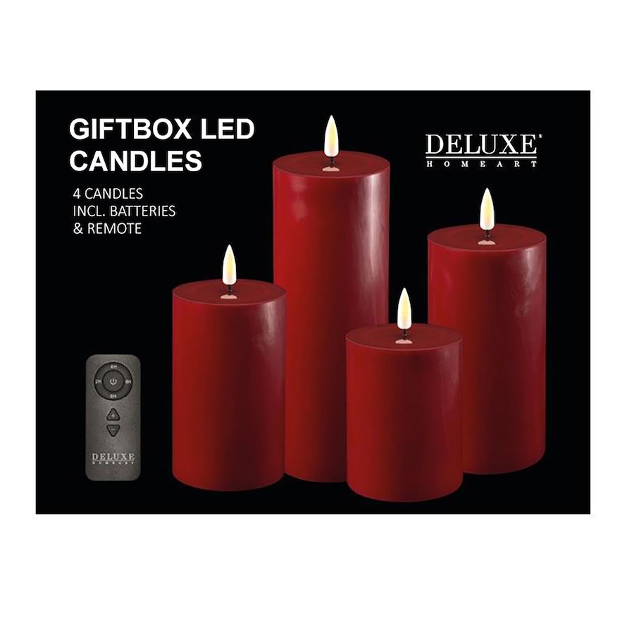 Image 721101_RED.jpg, Product 721-101 / Price $129.99, Deluxe Home Art Wax LED Gift Box from Deluxe Home Art on TSC.ca's Home & Garden department