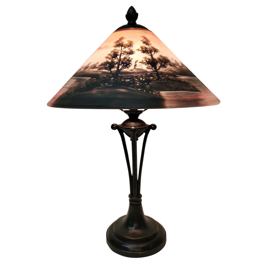 Image 721133.jpg, Product 721-133 / Price $229.99, Fine Art Lighting Hand-Painted Handel-Style Glass Table Lamp (12"D x 17.25"H) from Fine Art Lighting on TSC.ca's Home & Garden department