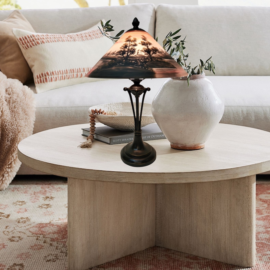 Image 721133_ALTMORE3.jpg, Product 721-133 / Price $229.99, Fine Art Lighting Hand-Painted Handel-Style Glass Table Lamp (12"D x 17.25"H) from Fine Art Lighting on TSC.ca's Home & Garden department