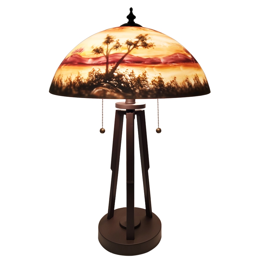 Image 721134.jpg, Product 721-134 / Price $454.99, Fine Art Lighting Hand-Painted Handel-Style Glass Table Lamp (16"D x 24.25"H) from Fine Art Lighting on TSC.ca's Home & Garden department